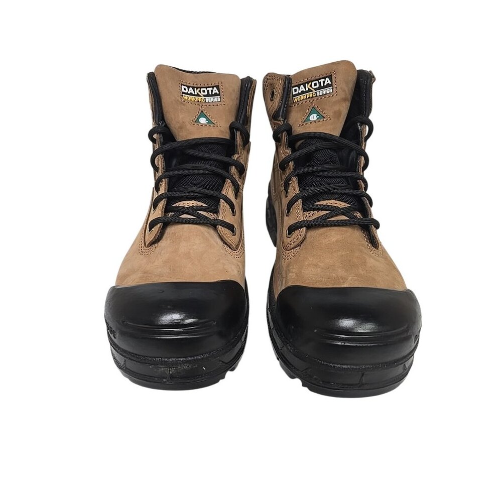 Dakota Men's 6” 6006 Quad Comfort Steel Toe Fresh Tech Work Boots Tan Size 11M - Picture 6 of 8